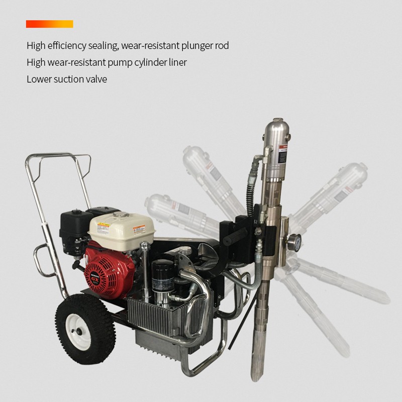 Hydraulic petrol airless paint sprayer