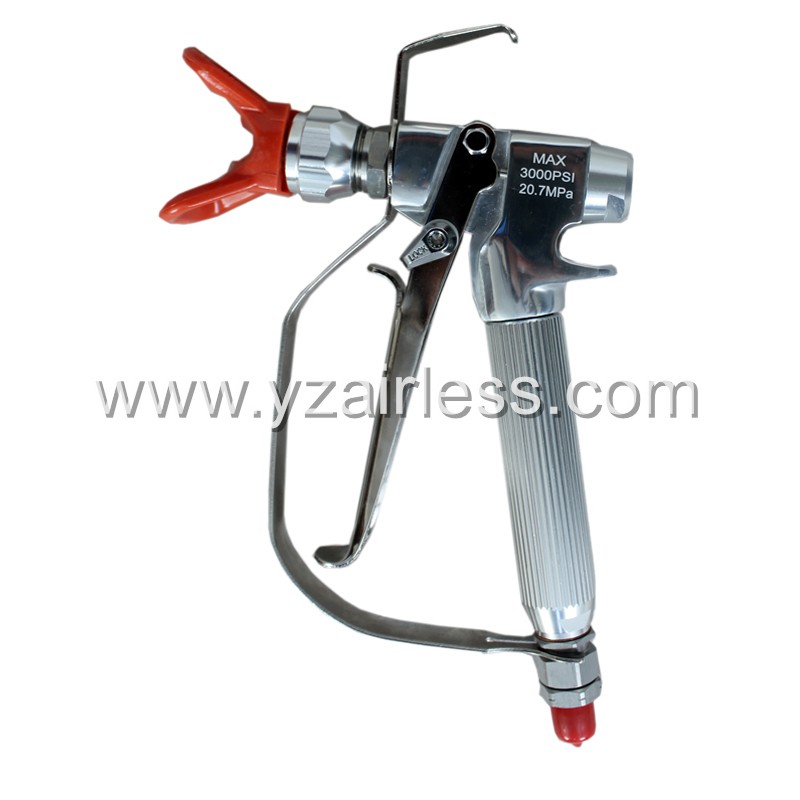 Silver airless paint spray gun