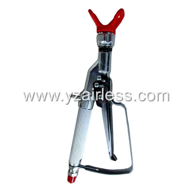 Vertical airless paint spray gun