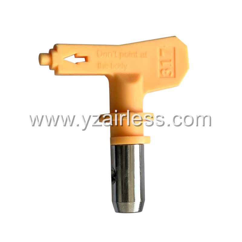 Yellow reversible airless spray tips