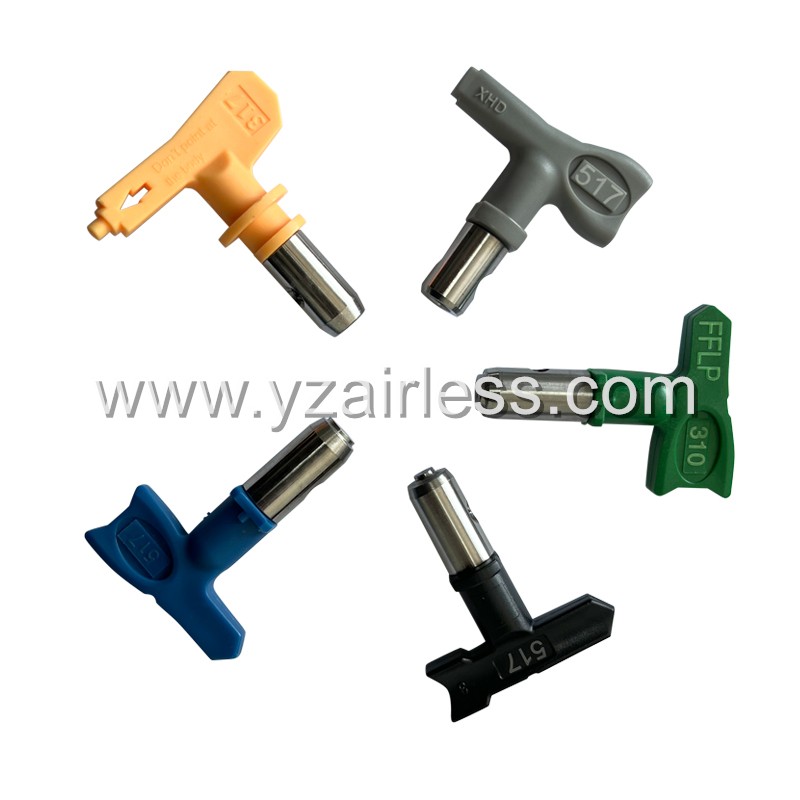 Blue airless spray nozzle tips for paint sprayer